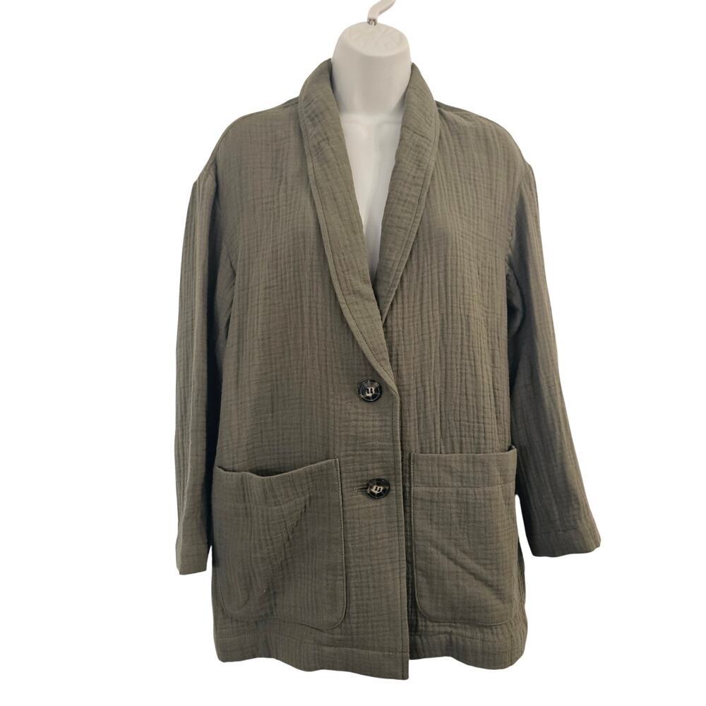MADEWELL Lightspun Dorset Blazer in Distant Surplus Green Size S